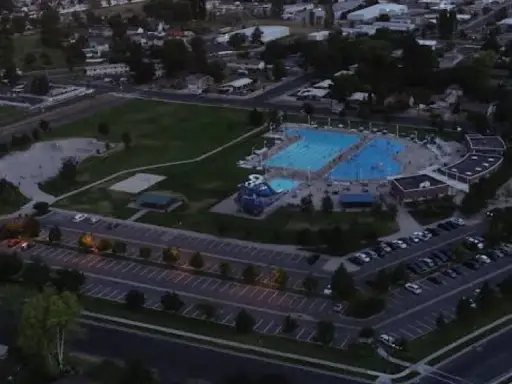Rhino Rooter keeps this busy community pool clean and safe for everyone to enjoy, even after dark.