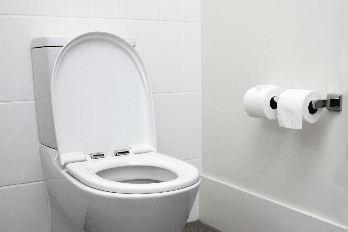 A sparkling clean bathroom highlights the reliable plumbing services from Rhino Rooter. The room is ready for expert drain or sewer repairs.