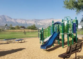 A fun and safe place for families to relax after Rhino Rooter finishes drain or sewer work. Mountains can be seen nearby.