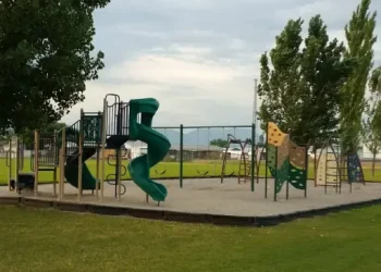 The playground looks calm and safe, just like when Rhino Rooter finishes cleaning your drains and fixing plumbing problems.