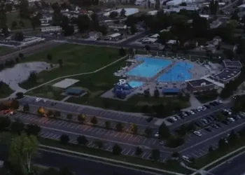 Rhino Rooter keeps this busy community pool clean and safe for everyone to enjoy, even after dark.