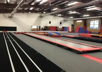A large, bright gym space makes it easy to practice skills and safely hold Rhino Rooter drain cleaning demonstrations.