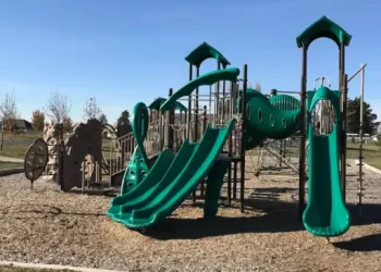 Children enjoy a clean and safe playground at the park thanks to Rhino Rooter’s expert drain cleaning.