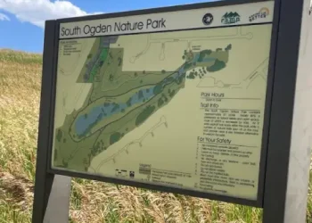 Rhino Rooter maintains the South Ogden Nature Park, helping visitors enjoy clear maps, trail info, and park rules.