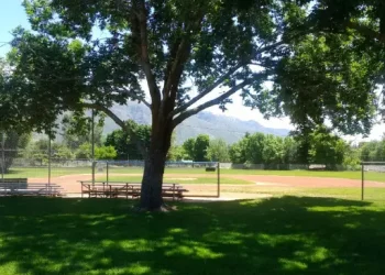 Rhino Rooter provides reliable plumbing service for homes and businesses near quiet neighborhoods like this empty baseball field.